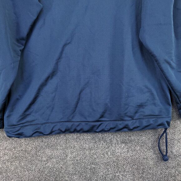 Nike Mens Pullover Hoodie Blue Medium Long Sleeve Shoulder Stripe - Picture 7 of 12